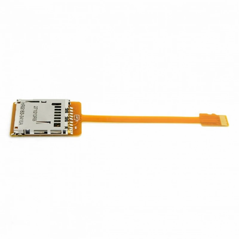 A48R-For Micro-SD TF Memory Card Kit Male To SD Female Extension Soft Flat FPC Cable Extender 10Cm