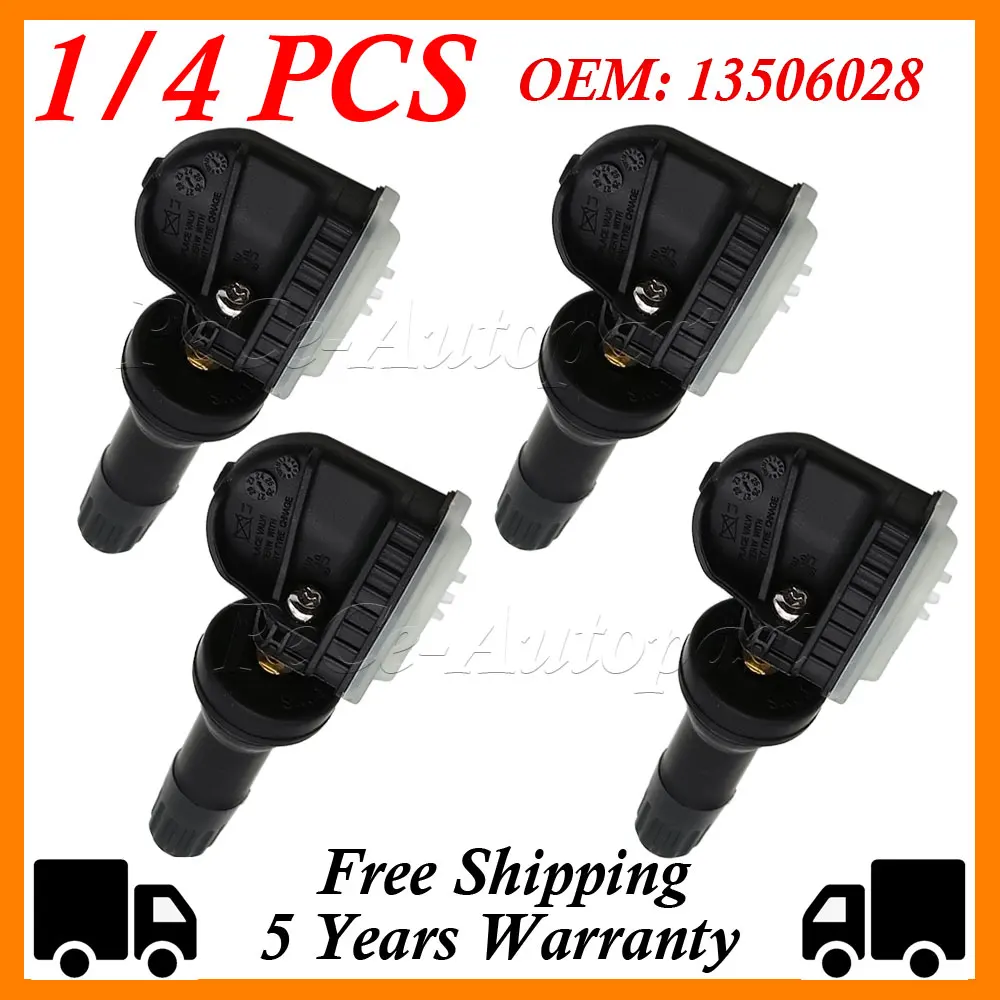 1/4PCS 13506028 Tire Pressure Monitor Sensor TPMS For Opel Adam Ampera Antara Astra J k Corsa D Insignia Meriva B Mocha Zafira C