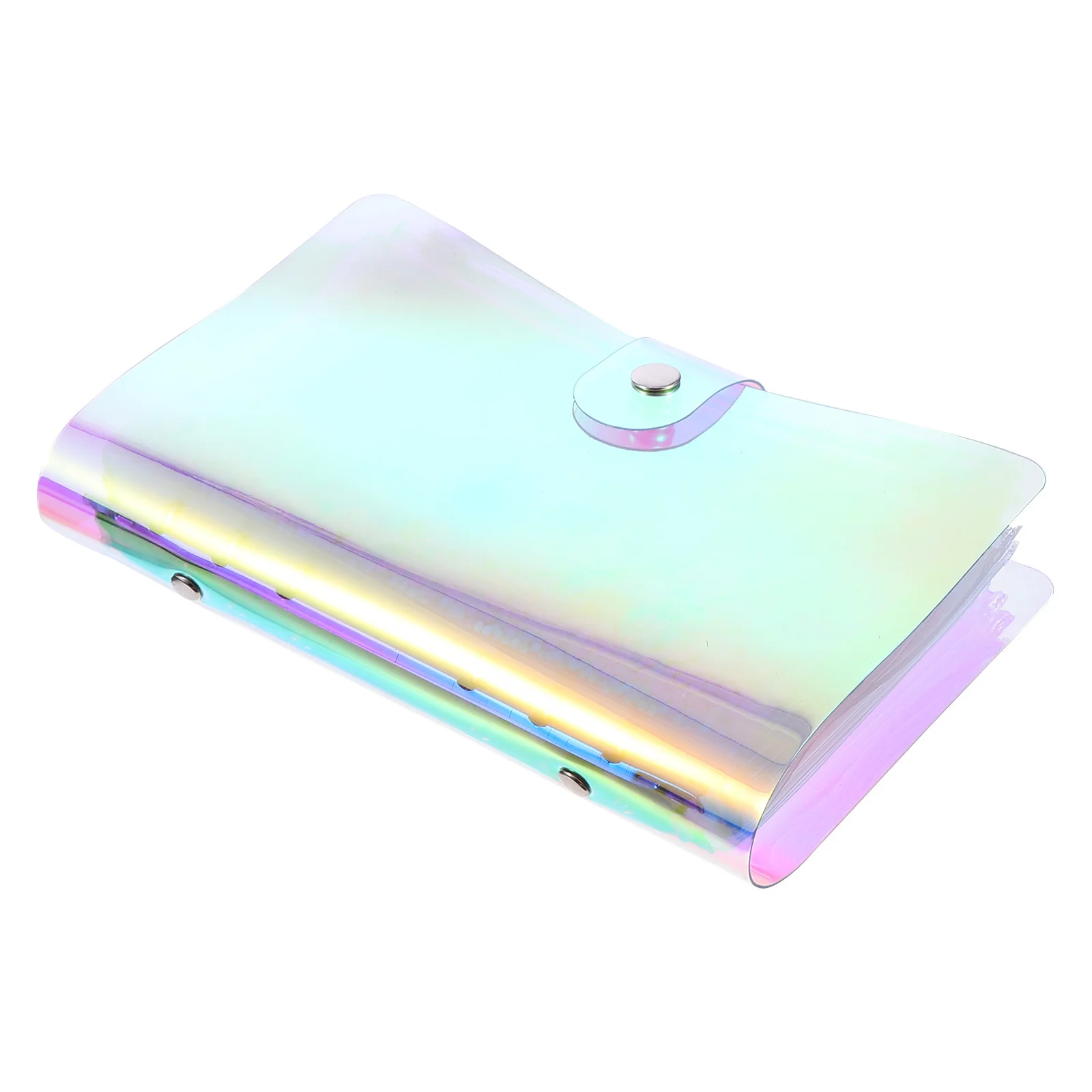 

12pcs Pvc A6 6 Ring Binder Premium Cover With Pockets For Bills Cash Cards Coupons System Refillable Notepad