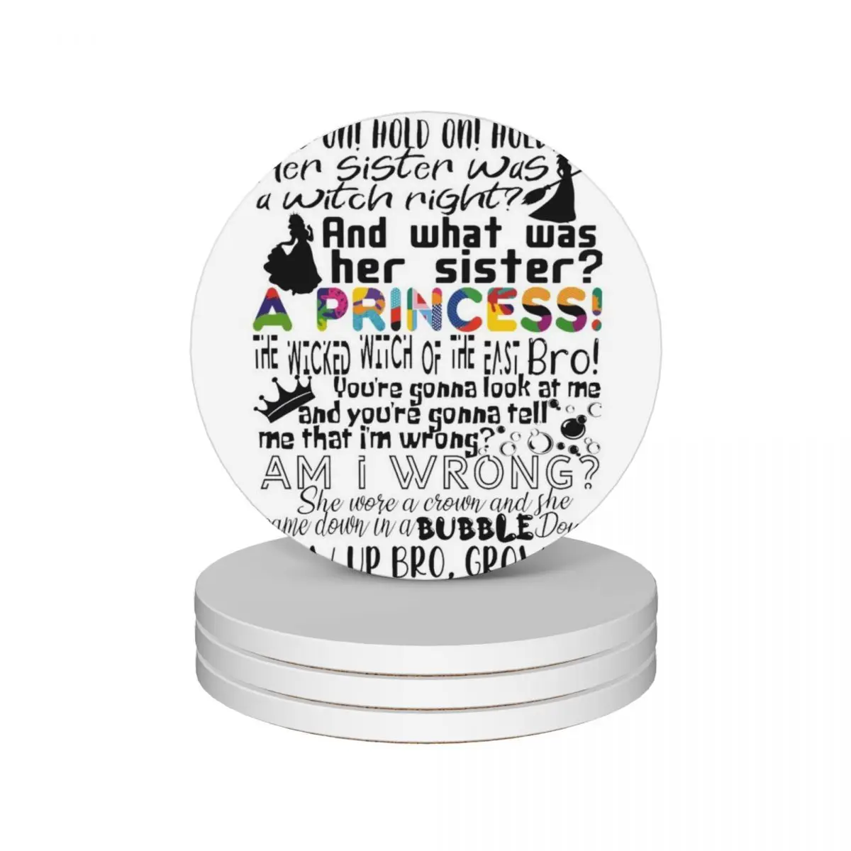 

The Wicked Witch of the East Bro! Ceramic Coasters (Set of 4) cup pads funny Coasters