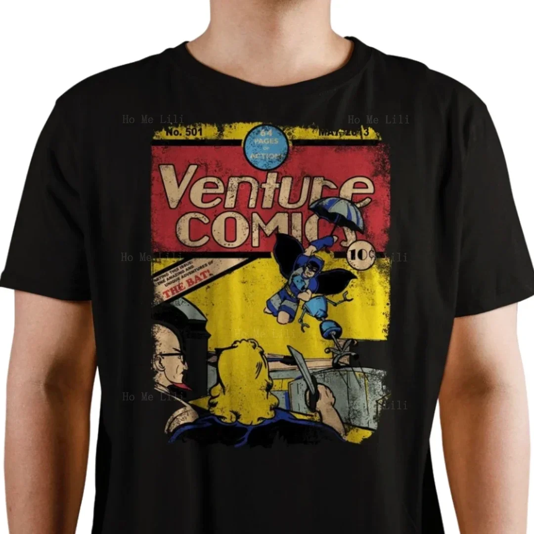 Venture Comics The Bat Venture Bros Apparel Мужская хлопковая одежда с коротким рукавом на заказ