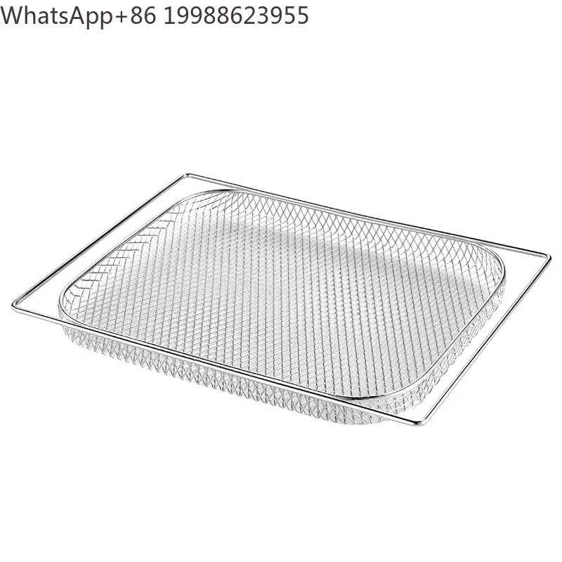 Wire electroplating Air fryer oven square basket Wire Rack electric oven baking grill for oven air fryer Roasting mesh Basket