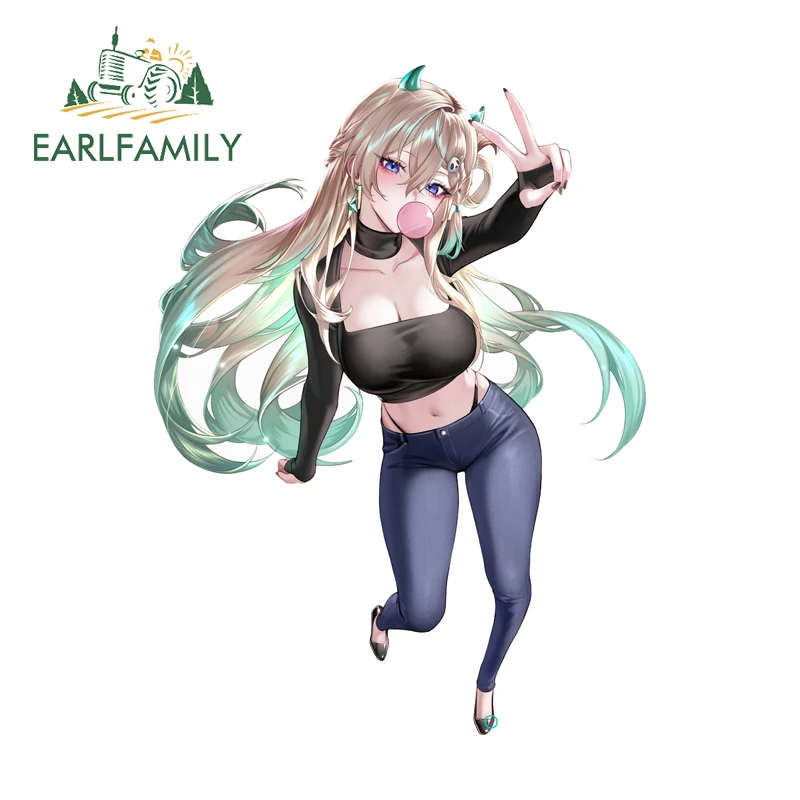 EARLFAMILY Lynae Wuthering Waves Anime Waifu Fine Stickers Eye-Catching Waterproof PVC Decal Suitable for Auto Custom Printing