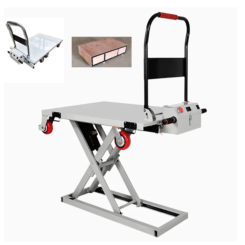 

Портативный сверхмощный тележка с грузоподъемностью 300 кг, самозагрузочный штабелер, установленный на грузовике, вилочный погрузчик, гидравлический подъемный тележка для грузовика