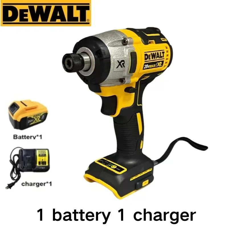 DEWALT DCD887 임팩트 드라이버, 20V 리튬 이온 1/4 인치 무선 드릴 전기 스크루 드라이버, 브러시리스 충전식 전동 공구