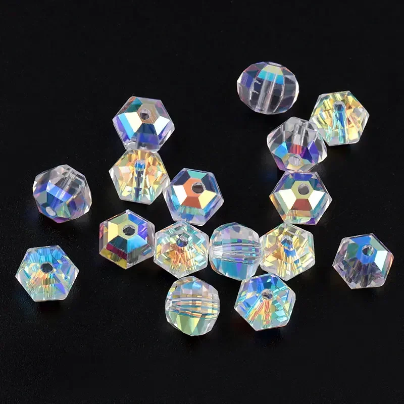 8mm glass beads octagon shape Glass Crystal Beads for Jewelry Making, Assorted Crystal Beads for Bracelets, Jewelry, DIY Crafts