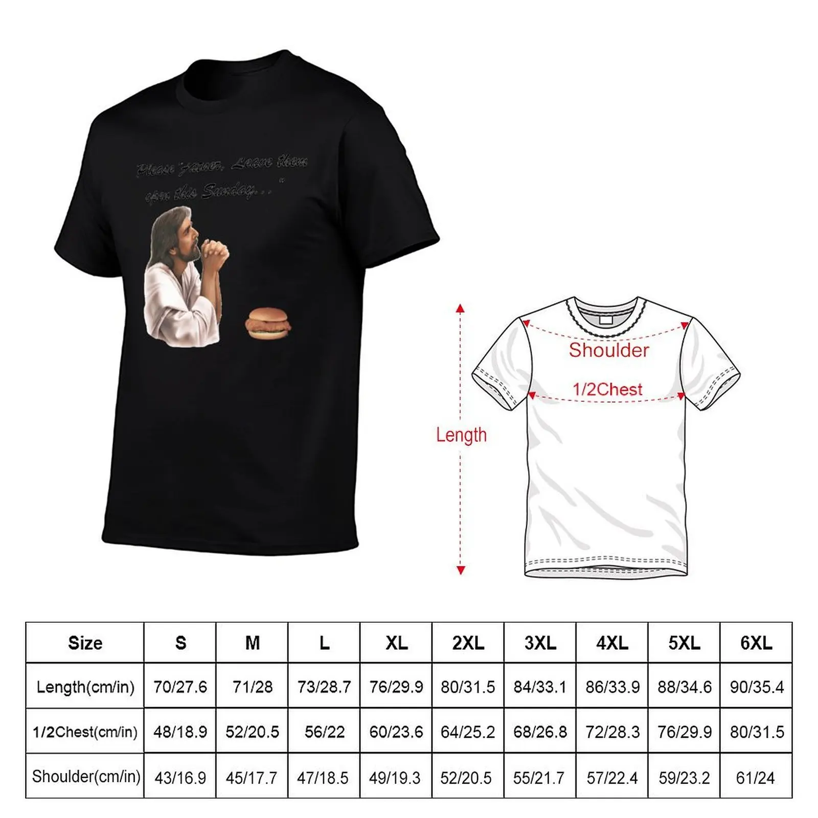 Jesus Chick-fil-a T-Shirt Basic Solid Color Casual Tee Shirt view 5
