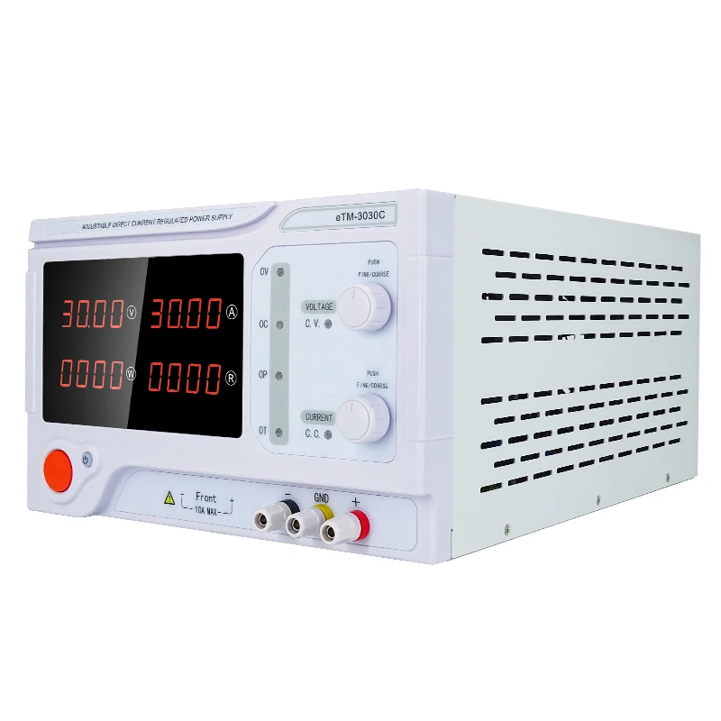 Fuente de alimentación programable de CC de 1KW, control de corriente y voltaje preciso ajustable en laboratorio