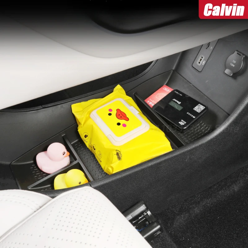 For BYD Yuan UP Automobile Central Control Lower Storage Box Special Modification Armrest Box Storage Interior Refit Supplies