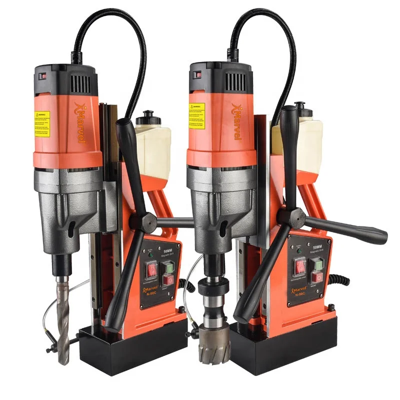 Furadeira Magnética Portátil de Alta Qualidade MW-50C 240V 50mm 16500N com Controle Inteligente e Perfuração Rápida para Atacado