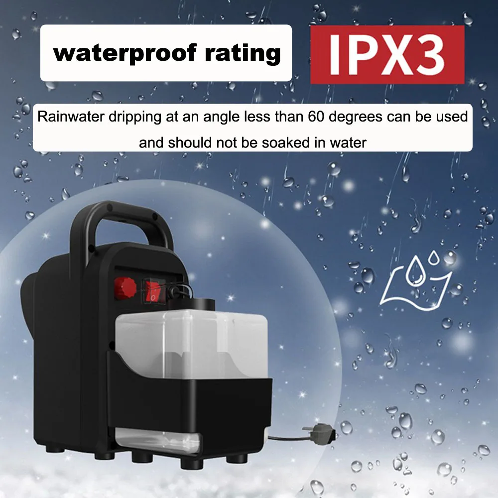 آلة الثلج بالتحكم عن بعد بقدرة 450 وات، آلة ندفة الثلج ذات درجة خارجية عن بعد، معدات DJ للمرحلة الاحترافية #2