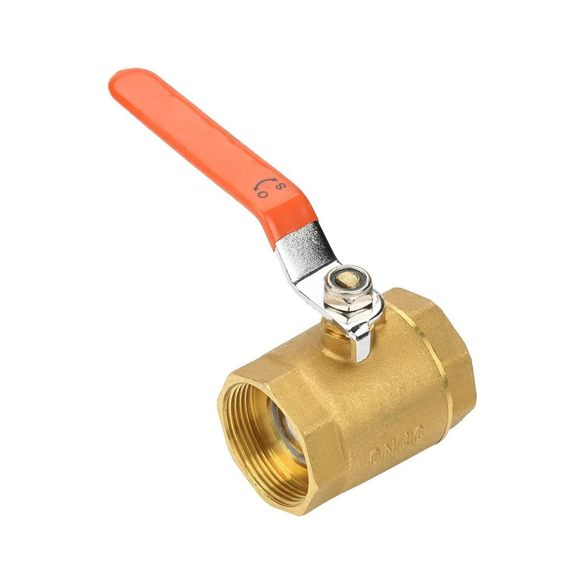 

Valve, Thread Valve ShutOff Valve DN40 1-1/2BSP Brass Pipe Valve 1.6MPa for Water Oil Gas