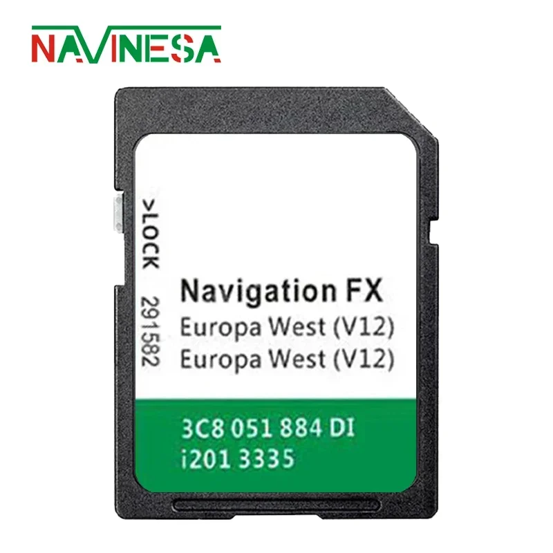 for VW Golf Since 2008 RNS310 8GB FX V12 West Europe SAT NAV GPS Naviation SD Map Card System Update Software