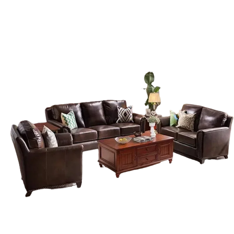 غرفة المعيشة مصمم أريكة الشمال الجلود الفاخرة الحب وسادة مقعد أريكة جديدة 3 مقاعد موبليس الفقرة Salas Modernos أثاث المنزل