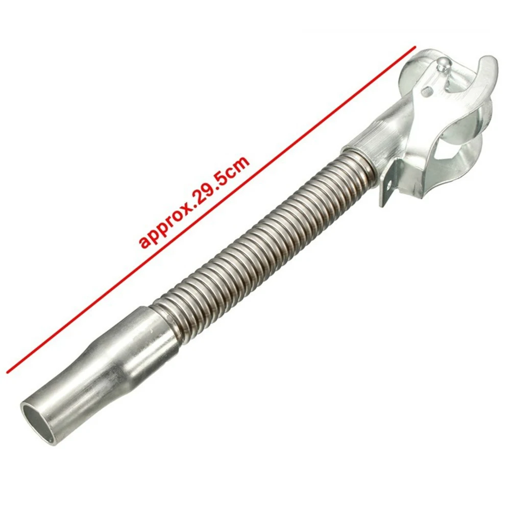 1PCS Oil Spout Guide Flexible Nozzle Stainless Steel Oil Barrel Pipe Us Plug For 5/10/20l Standard Jerry Fuel Tank