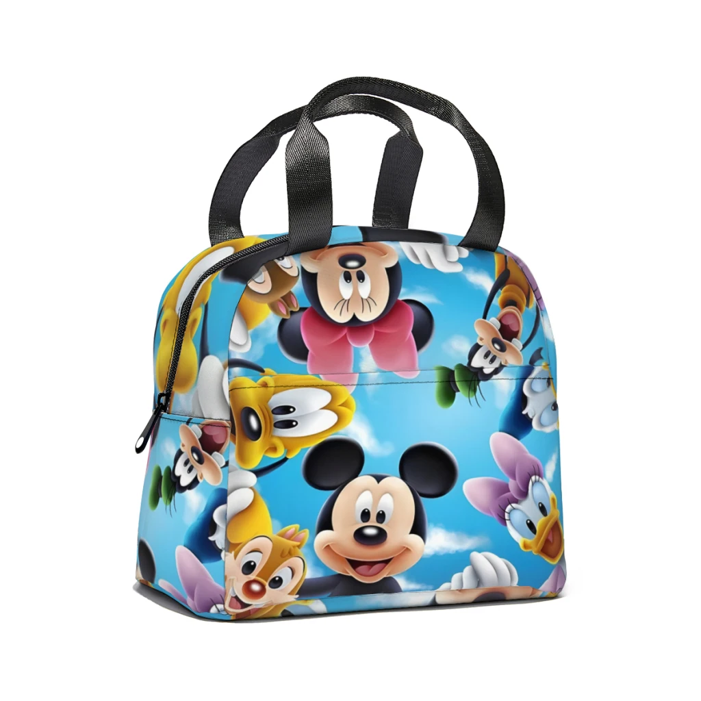 Mikey Mouse Lunch Bag für Schule wasserdichte Picknick Wärme kühler isoliert Lunchbox Frauen Kinder Einkaufstaschen