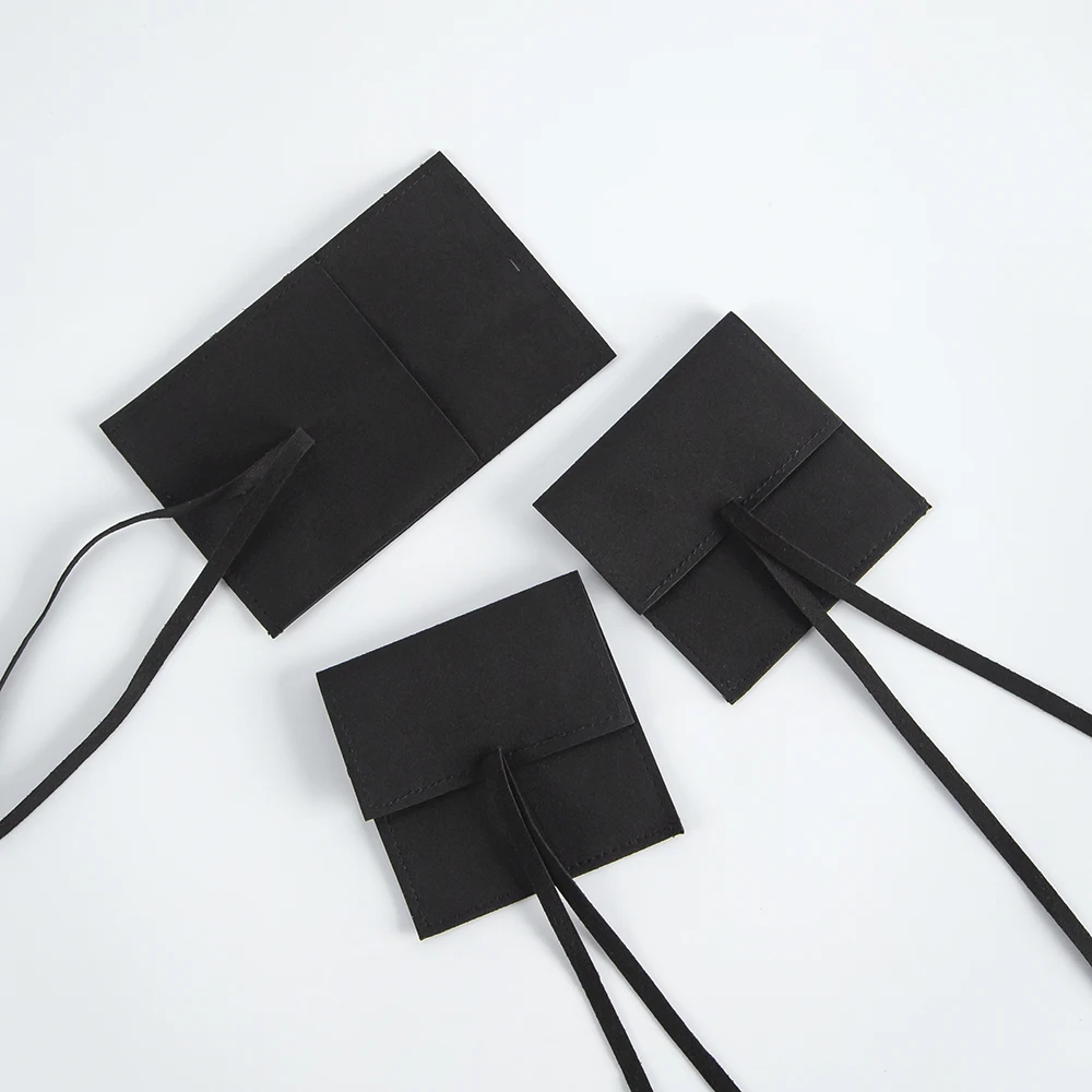 5Pcs Elegant Microfiber Envelope Drawstring Pouches