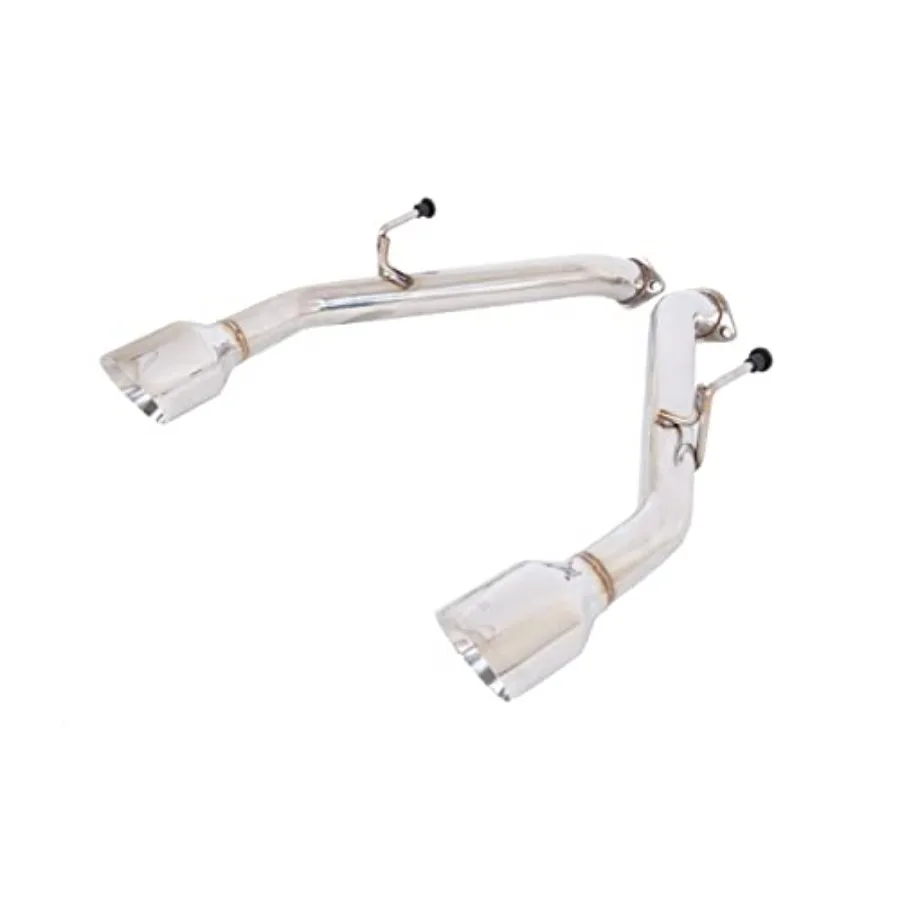 Reemplazo para 2014-2024 Infiniti Q50 silenciador plateado pulido de acero inoxidable eje trasero 4,5 doble pared doble puntas escape EXT-