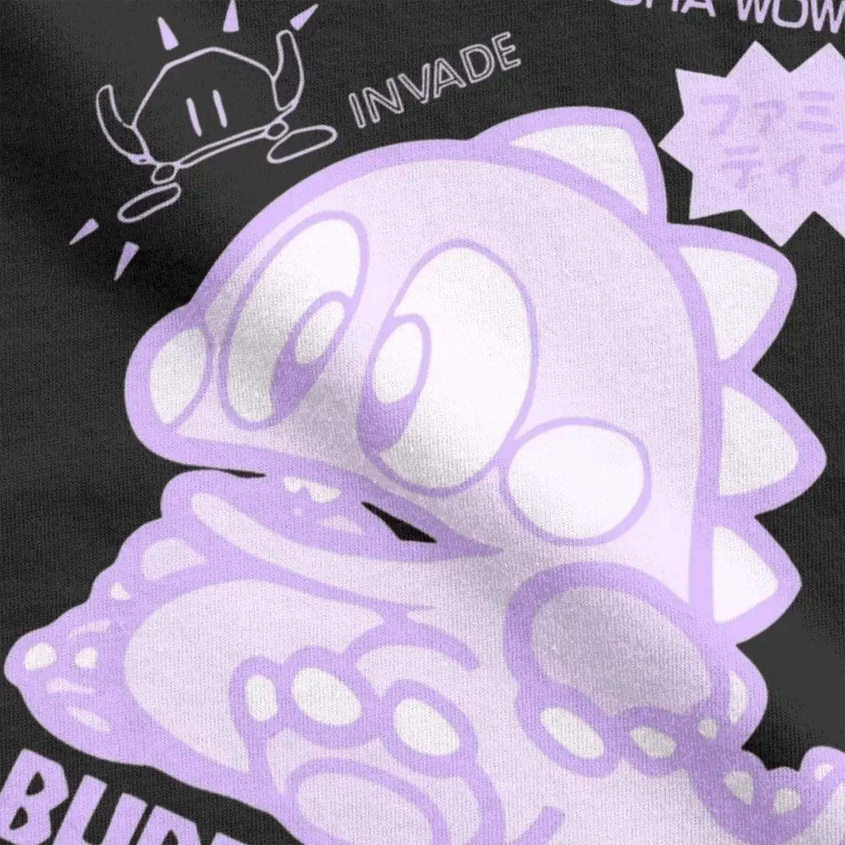 Bubble Bobble Game Purple T-Shirts Men Novelty Cotton Tees Round Neck Short Sleeve T Shirts Birthday Gift Clothes