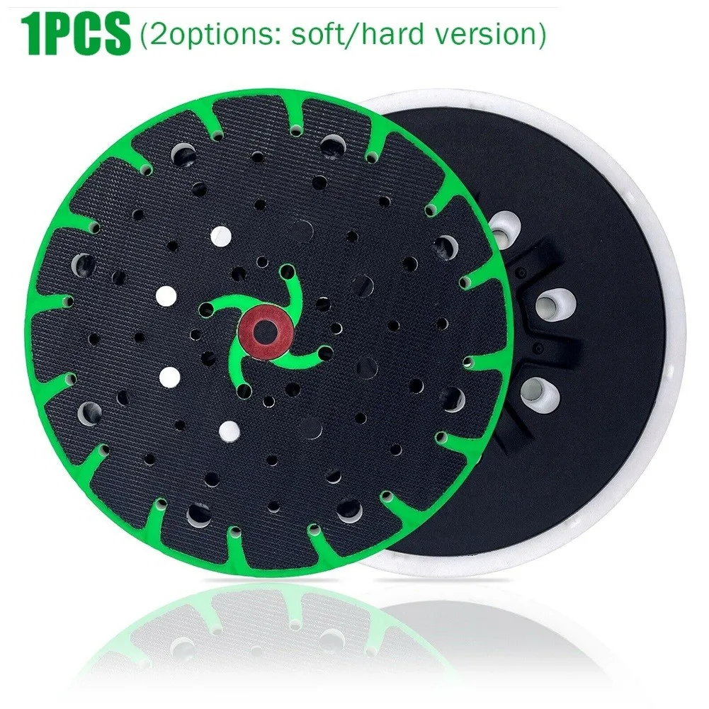 

1Pc 6 Inch/150mm 48-Hole Dust-Free Hard Back-up Sanding Pad Soft Grinding Pad For 6" Hook&Loop Sanding Discs For Festools Sander