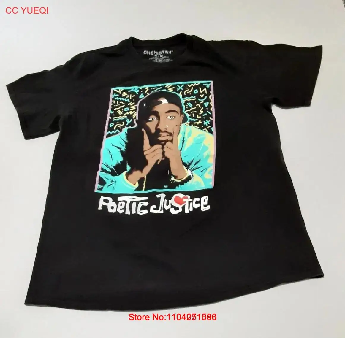 Chemistry Men's Poetic Justice Tupac Shakur 2Pac Black Shirt M