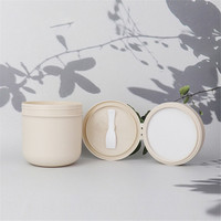300ml 400ml Round Refillable Bottles Pink PP Empty Makeup Jar Pot Travel Face Cream Lotion Cosmetic Cleaning Mud Film Container