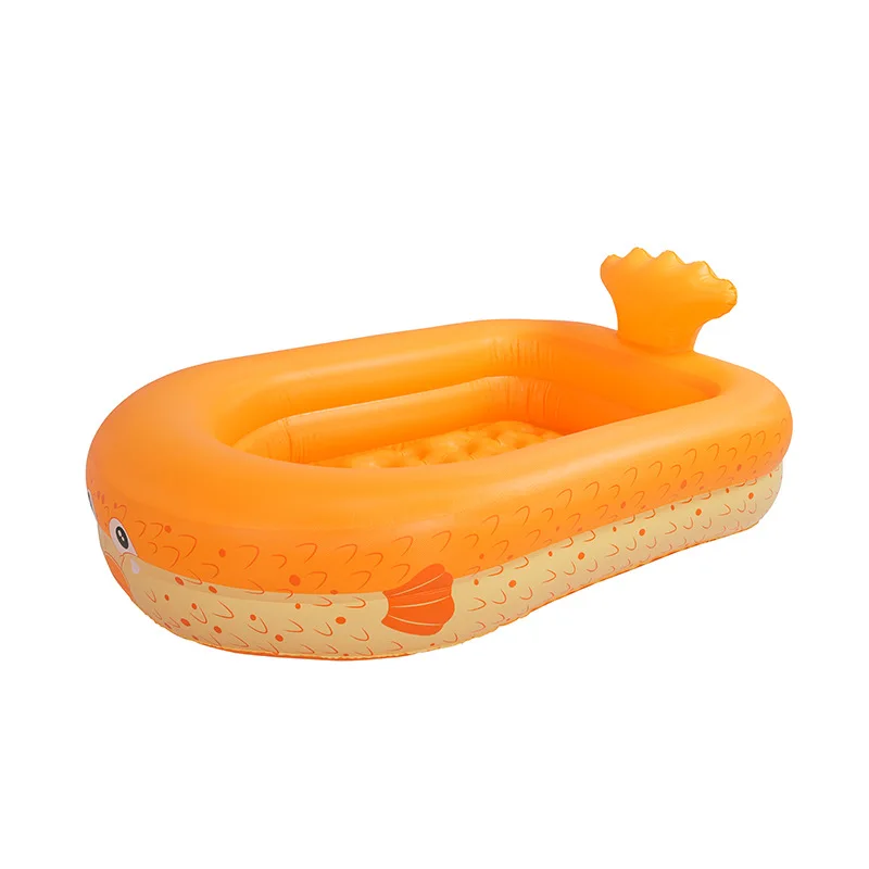 

Надувной бассейн в форме золотой рыбки для детей, для игр на открытом воздухе, легко устанавливается, прочный