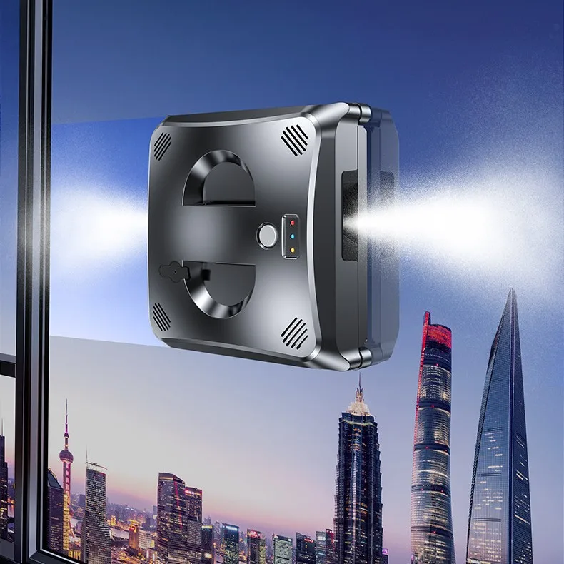 Window Cleaning Robot Dual Water Spray Smart APP Remote Control Glass Tiles Bathroom Window Anti-falling Window Wash Magic Tool
