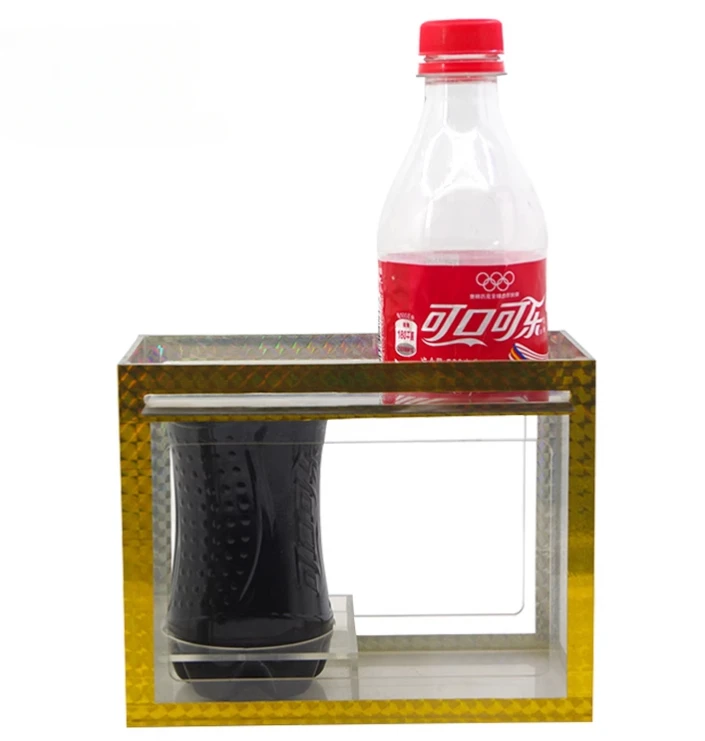 Zig Zag Cola Bottle Thereafter Cola Bottle Magic Tricks Magician Stage Illusions Gimmick Prop Mentalism Steel Penetrate Magia