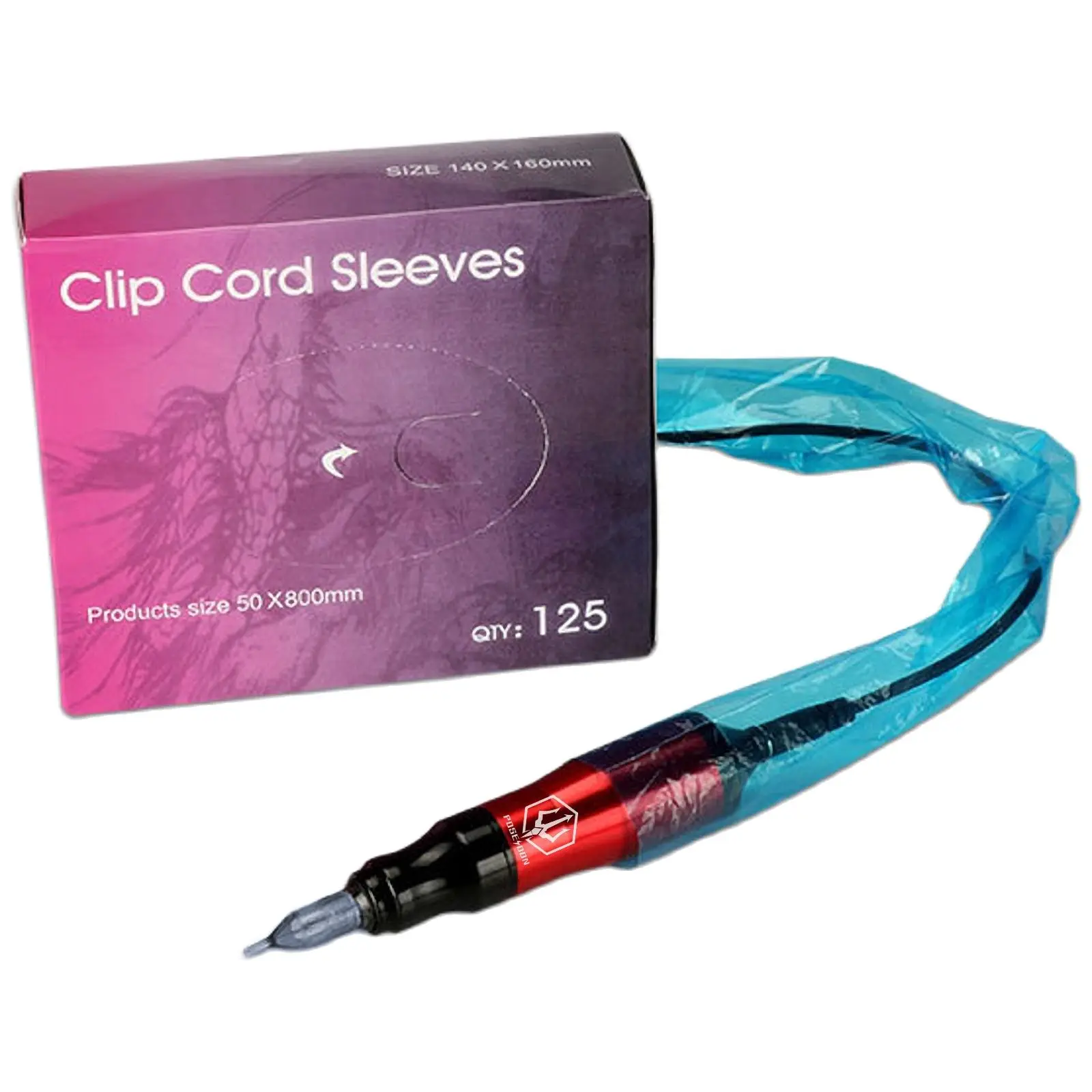125pcs Tattoo Clip Cord Sleeves Machine Covers Bags Disposable Cleaning Bags Tattoo Accessory Supply