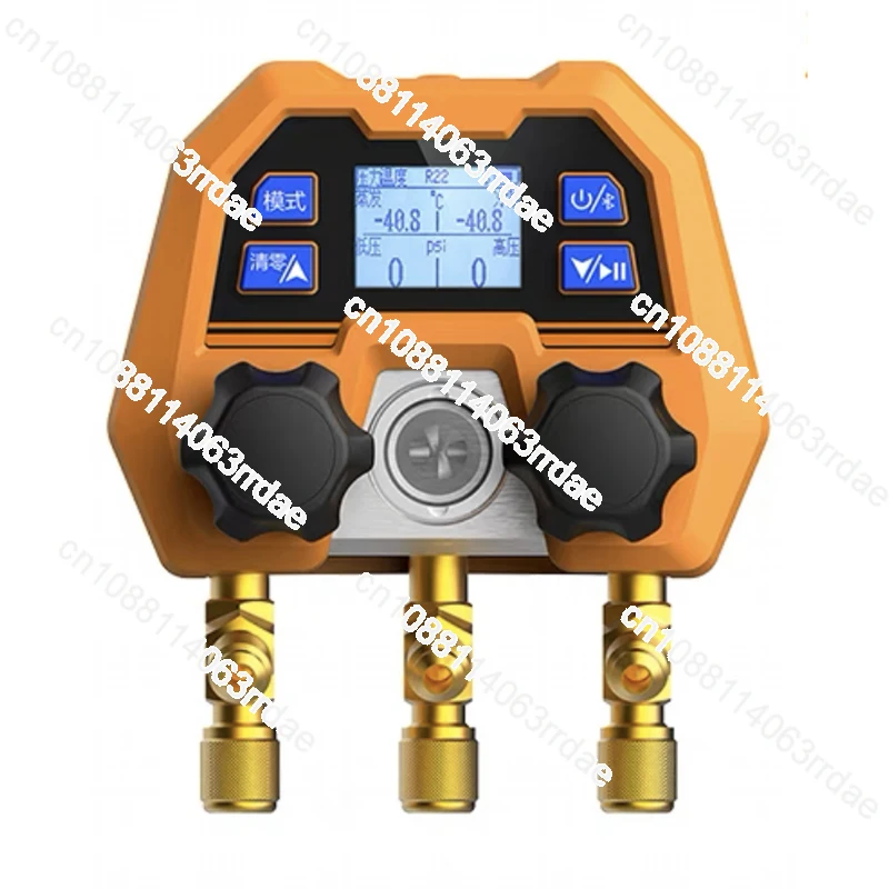 

English interface DMG-4B digital display double meter valve electronic manifold refrigeration digital display manifold-14~800psi