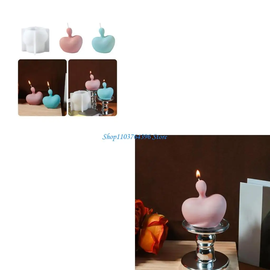 

Силиконовые портретные формы для свечей, украшения стола, формы в форме сердца, ароматические формы для изготовления свечей и