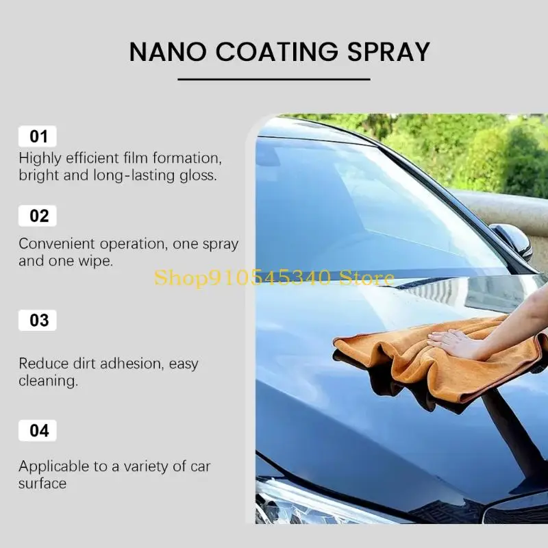 U2JA Ceramic Polish Sprayer for Car Gloss Paint Coating Quick Detail Car Sprayer Wax for Water Beading, and Long Lasting Shin