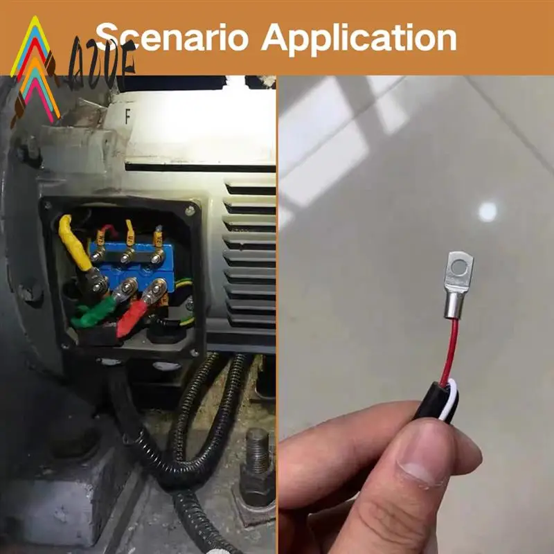 

A20F-220Pcs Bare Ring Terminals Lug Seal Battery Wire Connectors Cable Crimped SC4-SC25