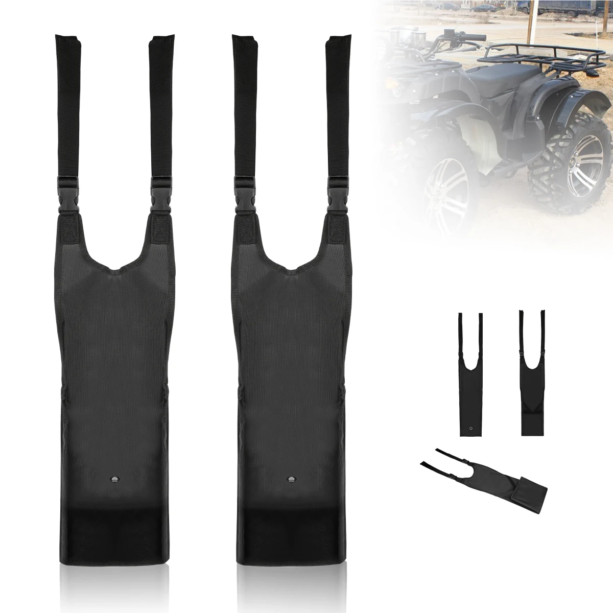 ATV Accessories Foot Rests Adjustable Foldable Passenger Footrest For Can-am Outlander Polaris Honda Suzuki Kawasaki Yamaha