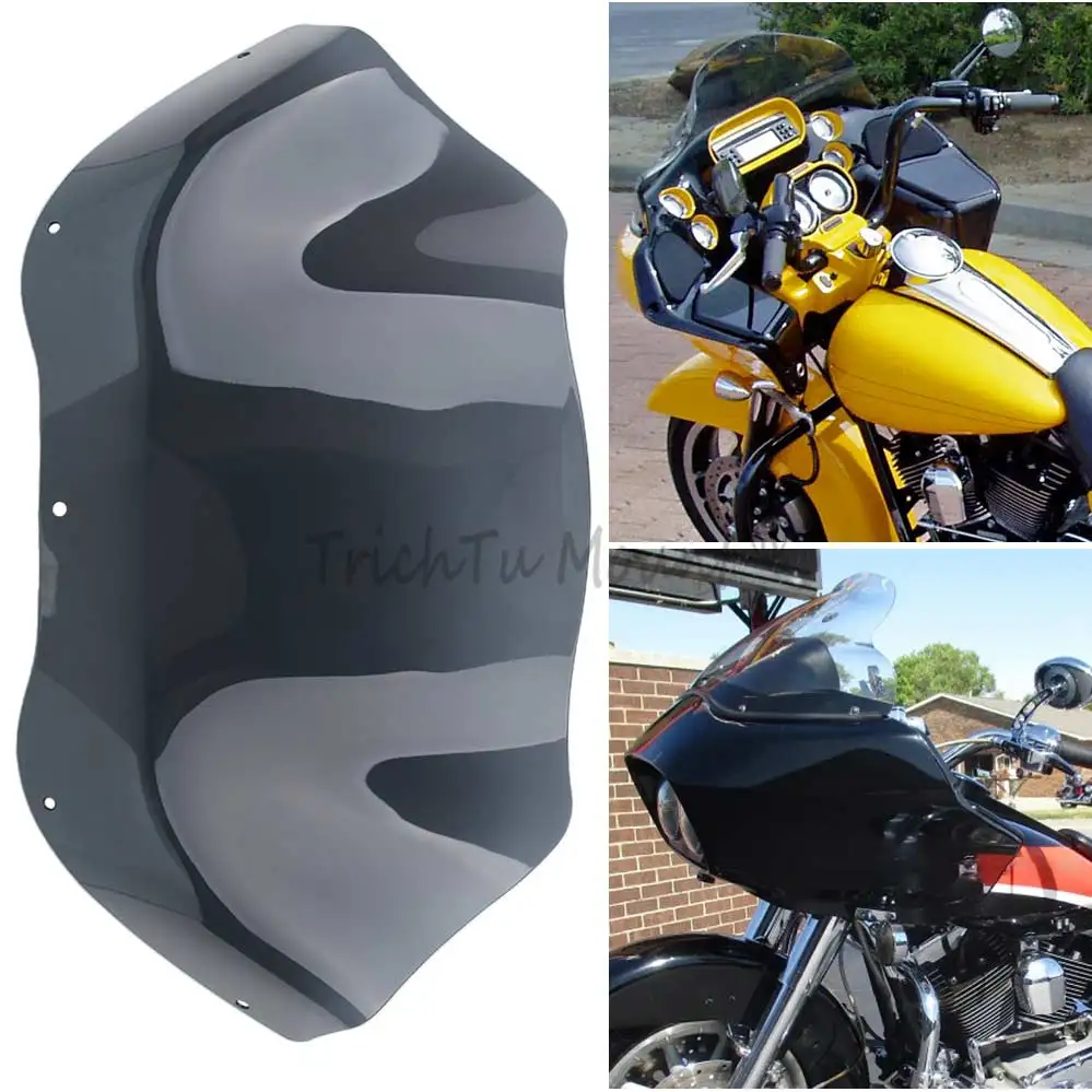 

12.5" Smoke Motorcycle Fairing Windshield Windscreen For Harley Touring Road Glide Ultra CVO/SE FLTR FLTRX FLTRU 1998-2013