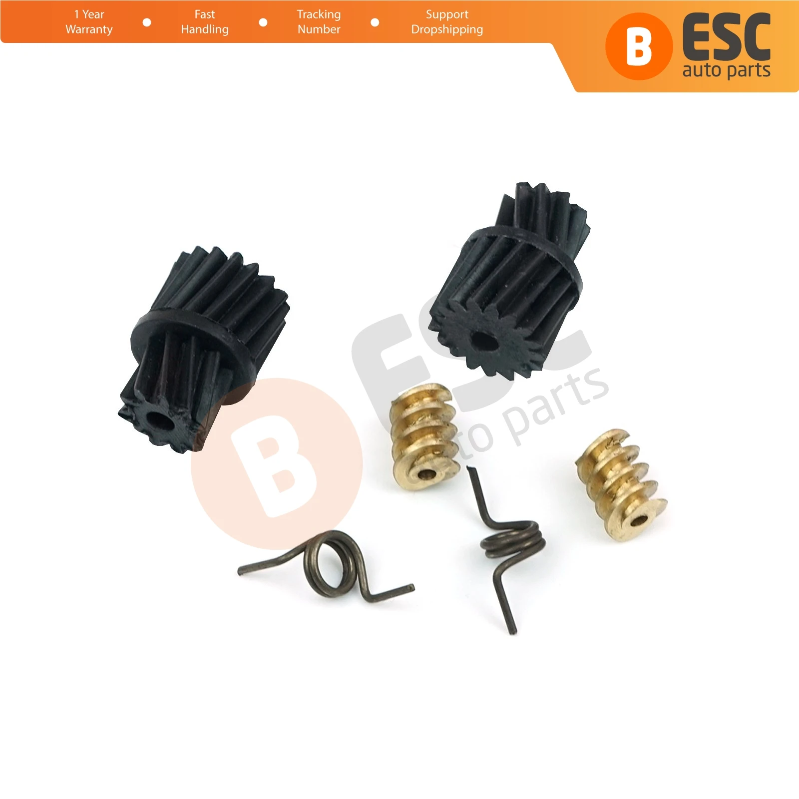 

ESC EDP646 2 Sets Door Lock Actuator Latch Cog Repair Gears Worm Gears Springs 2037200135 for Mercedes W203 W211 CLK W209 A209