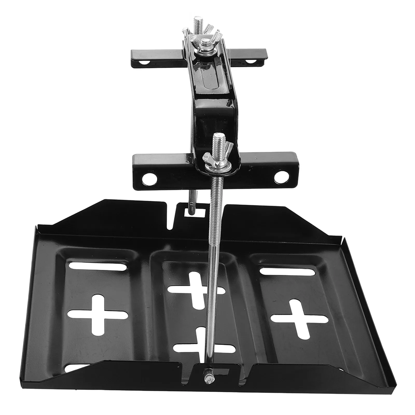 

1Set Adjustable Metal Tray Bracket Kit Universal Car Boat Marine Hold Down Clamp Secure Mounting Storage Holder