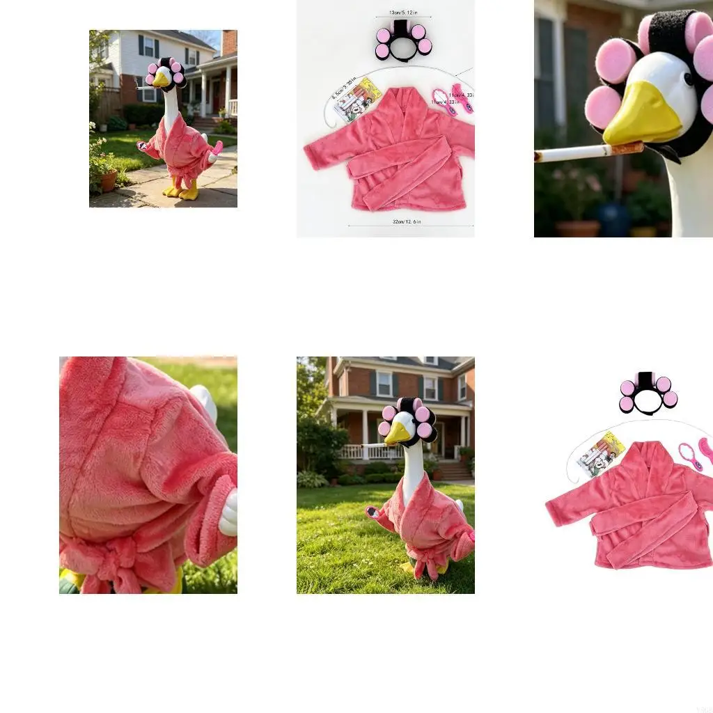 Novelty Bird Bathrobe For 23 Inch Yard Art Strong Fabric Construction Y5GB