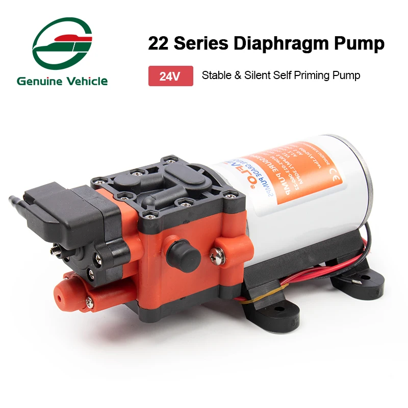 

24V 100 PSI Water Diaphragm Pump Automatic Switch 5L/Min High Pressure Water Pump for RV Boat Shower Toilet Water Transfer Motor