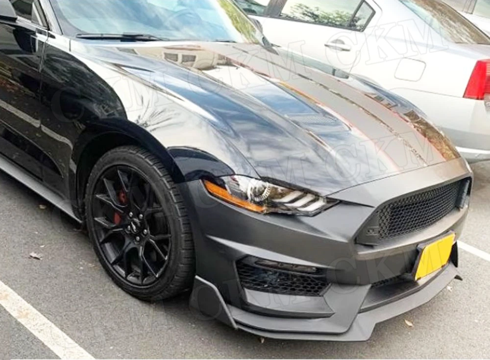 

Праймер PP Materia для Ford Mustang GT350 Style 2018 2019 2020l, комплекты кузова переднего бампера, украшение, задний диффузор, передний бампер, губа