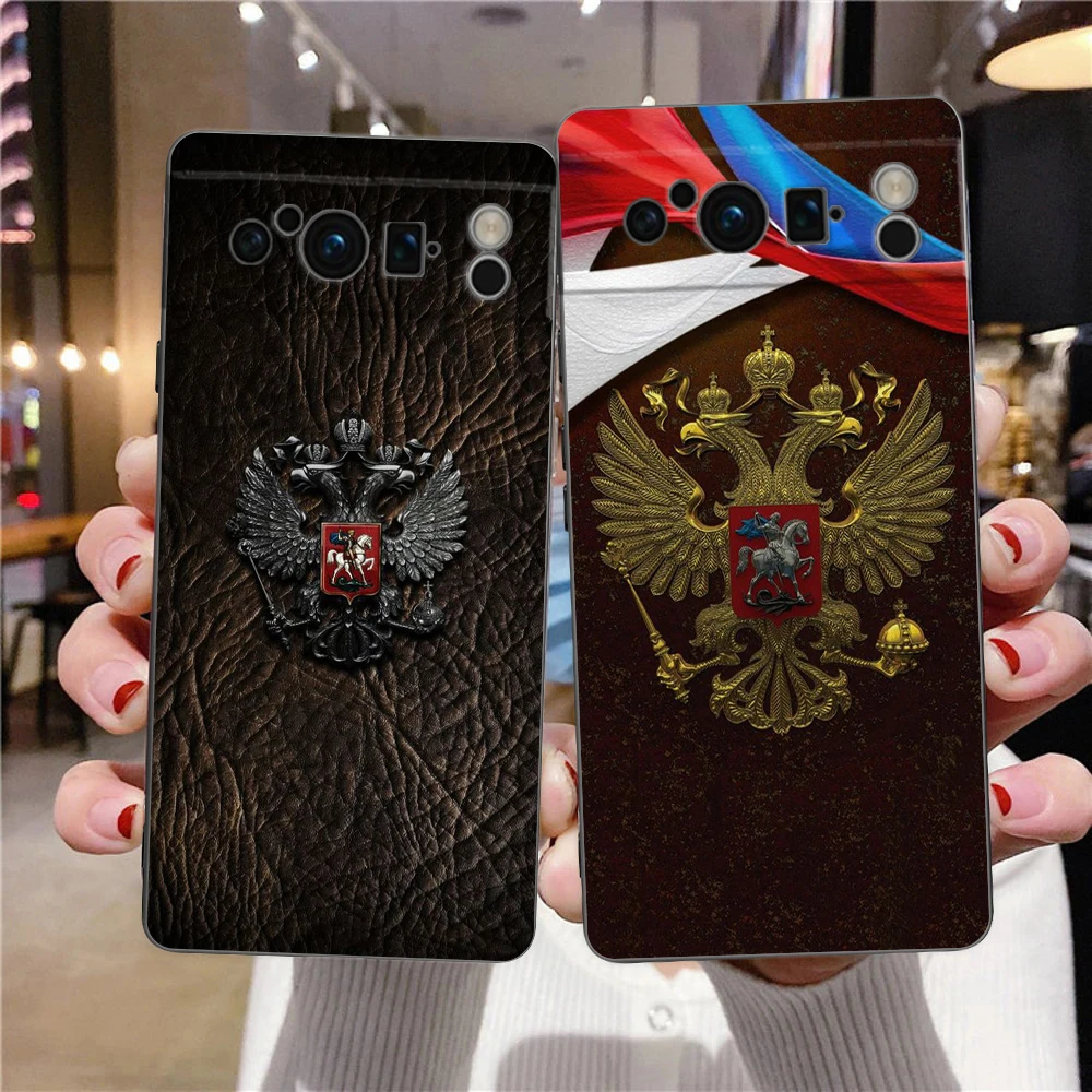 Russia Russian Flags Emblem Phone Case Cover for Google Pixel 8 7 6 7A 6A Pro 5G Shockproof Silicon Soft 9 8 Pro XL 5G Shell Bag