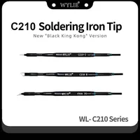 WYLIE C210 Black Diamond Series Soldering Iron Tips C210-I/IS/K for OSS JBC Sugon Soldering Station Handle Heating Core Parts