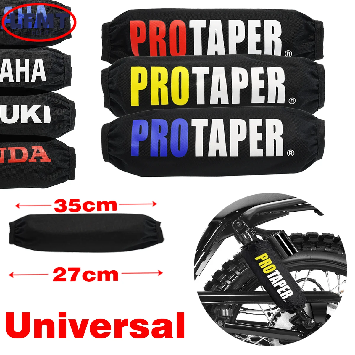 

Motorcycle Universal 27CM 35CM Rear Shock Absorber Suspension Protector Cover For Suzuki Ymaha Honda Kawasaki EXC SXF UTV ATVs