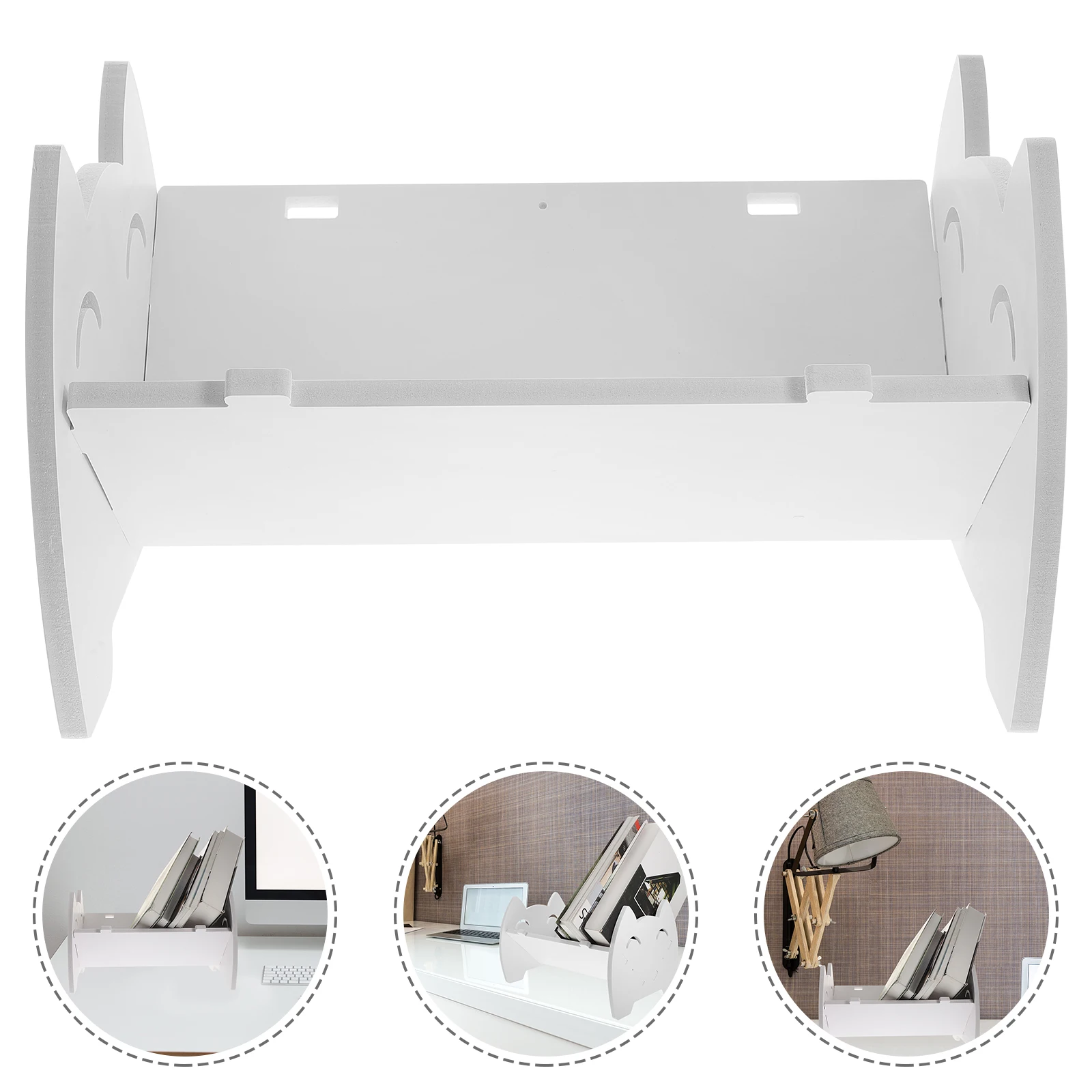 

Multifunctional Desktop Bookshelf For Kids Room Wpc Bookcase Space-Saving Storage Organizer Kids Holders Desk Shelf