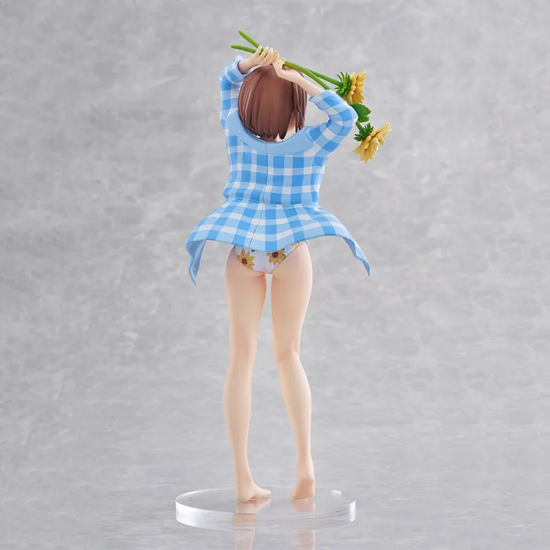 Stock Original prune tournesol fille maillots de bain PVC 24CM Figure d'anime à collectionner en boîte Statuette modèle poupée jouet ornement cadeaux