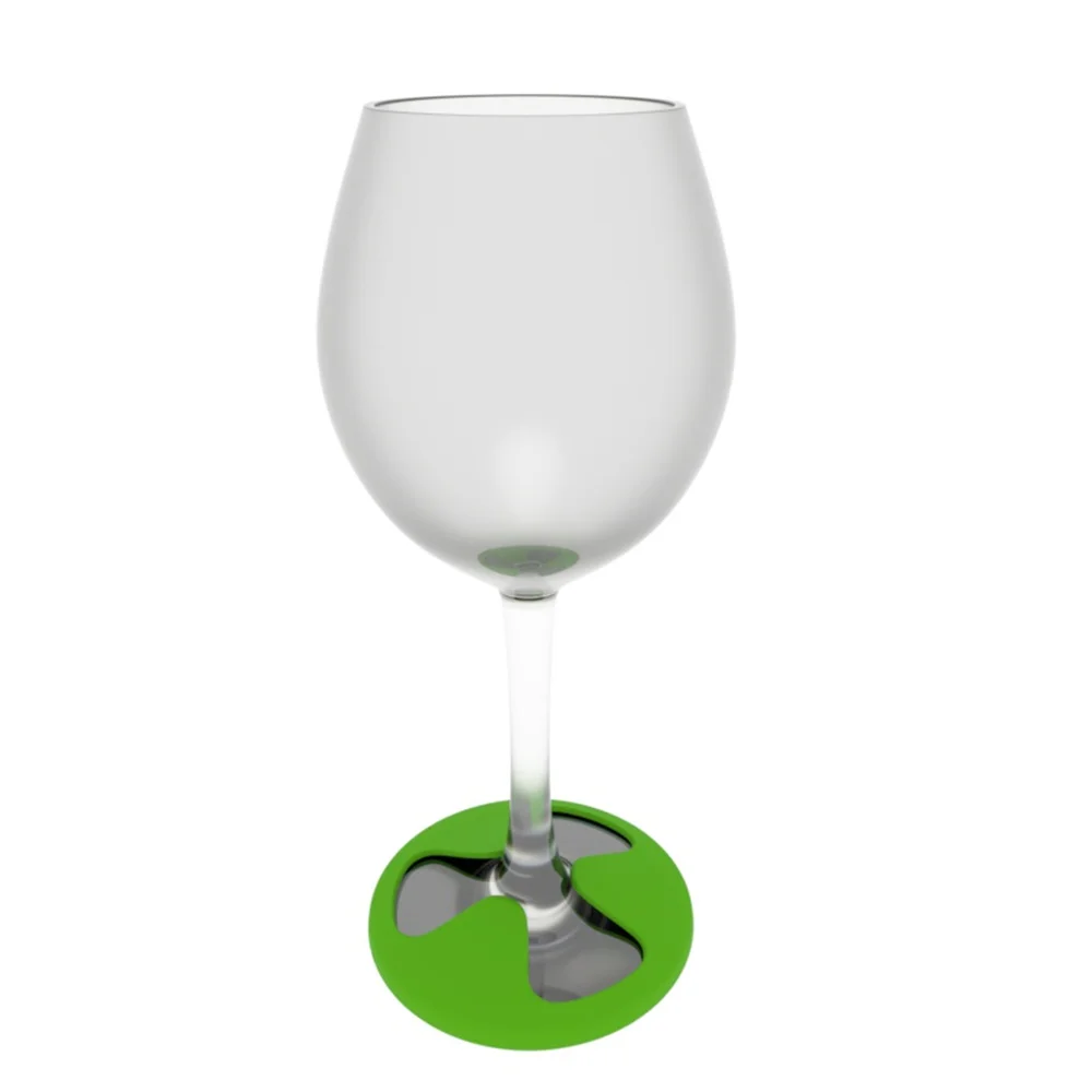 2/4/6PCS Wine Glass Logo Foot Pad Food Grade Silicone Anti Slip Design Packaging Opp Bag Weight 15g Bar Tools Glass Footrest