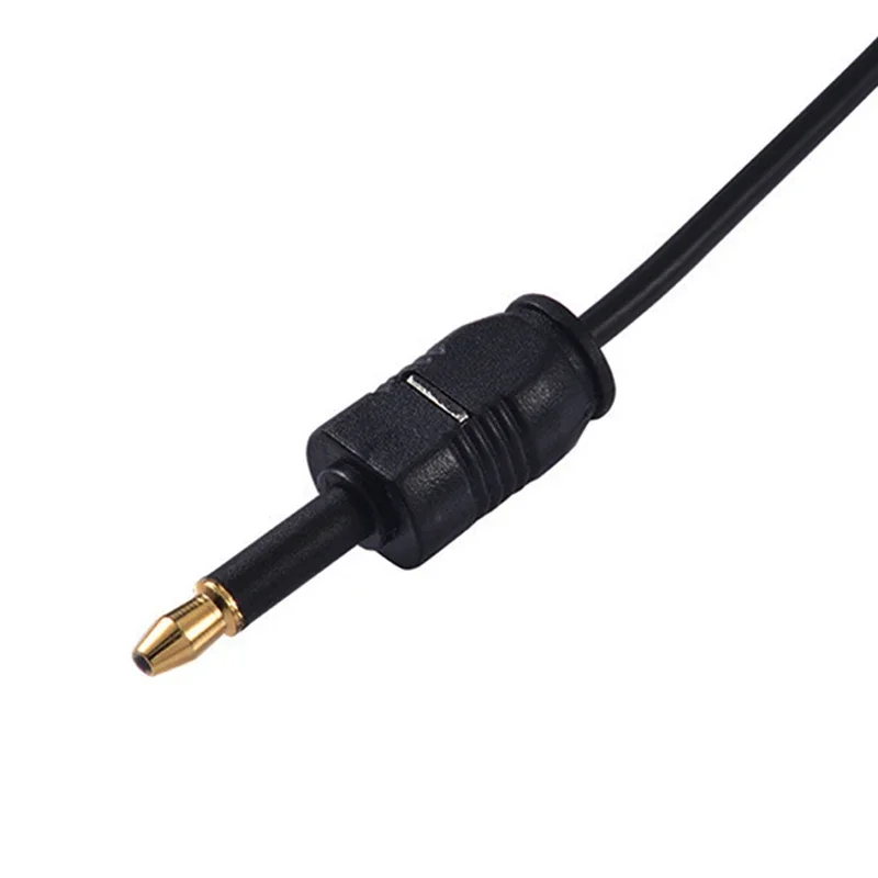 1/1.5M Audio Optical Fiber Line Mini 3.5 MM Plug Digital Optical Cable SPDIF Optical Audio Line To Round Mouth TOSLINK Connector