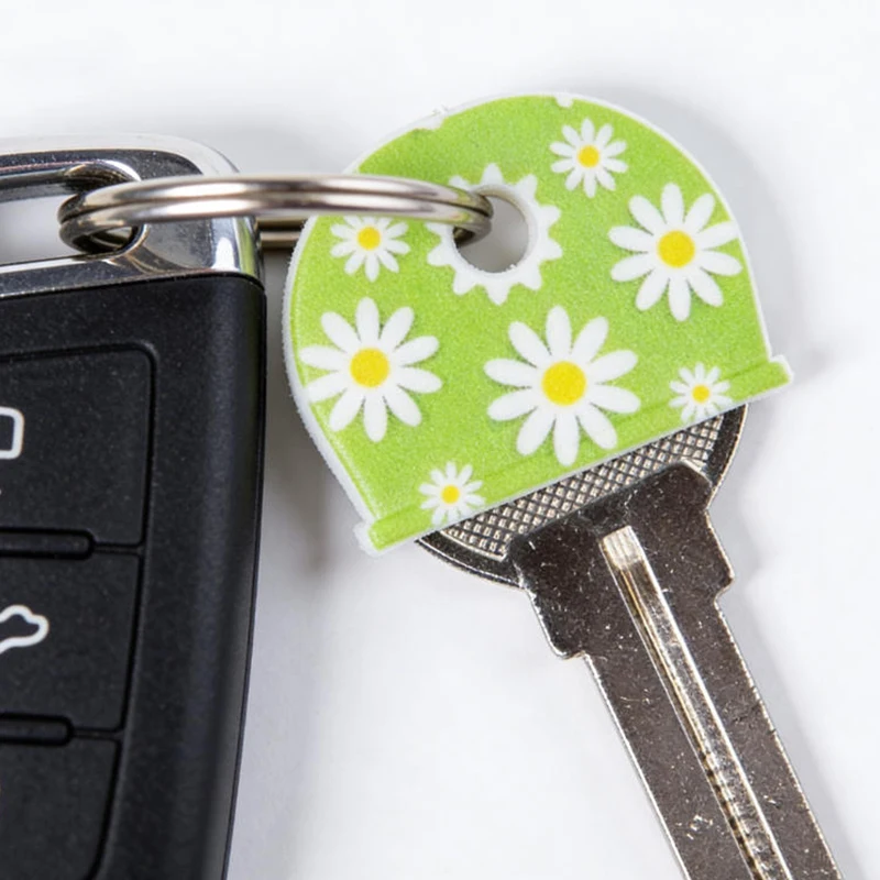  Silicone Key Protective Covers Anti Slip Key Cap Identification Tags for Secure Key Labeling at Home Office