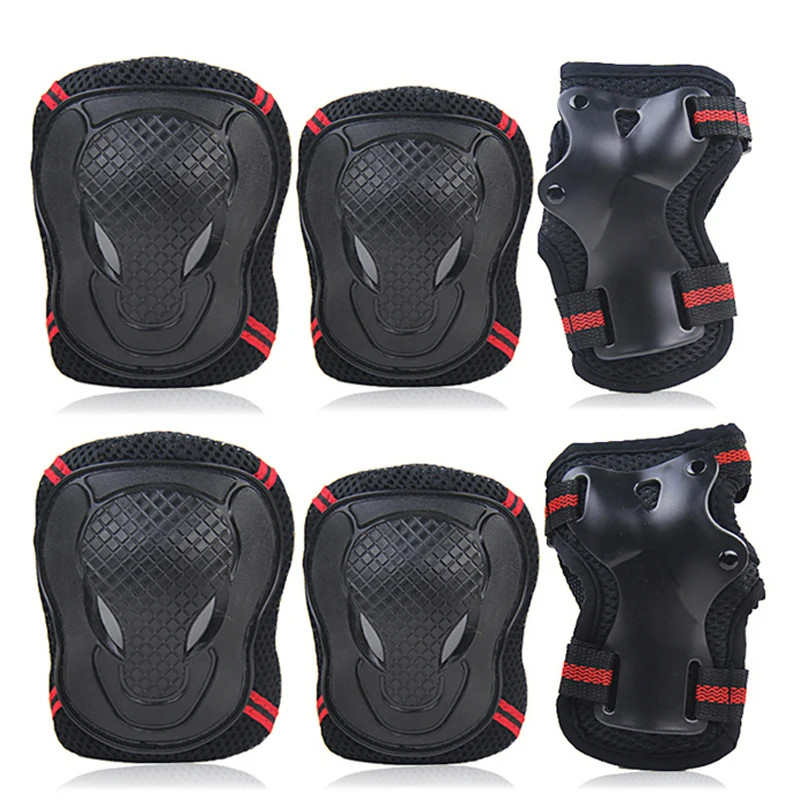 Coderas y rodilleras protectoras para patinaje, equipo de protección para deportes de bicicleta, Protector de muñeca para niños y adultos, BMX, 6